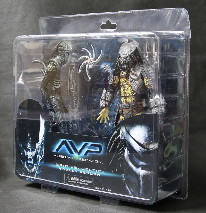 

Vogue Sci-Fi Film Battle Damaged Grid Alien VS Celtic Predator Alien vs Predato AVP Rivalry Reborn NECA Action Figure