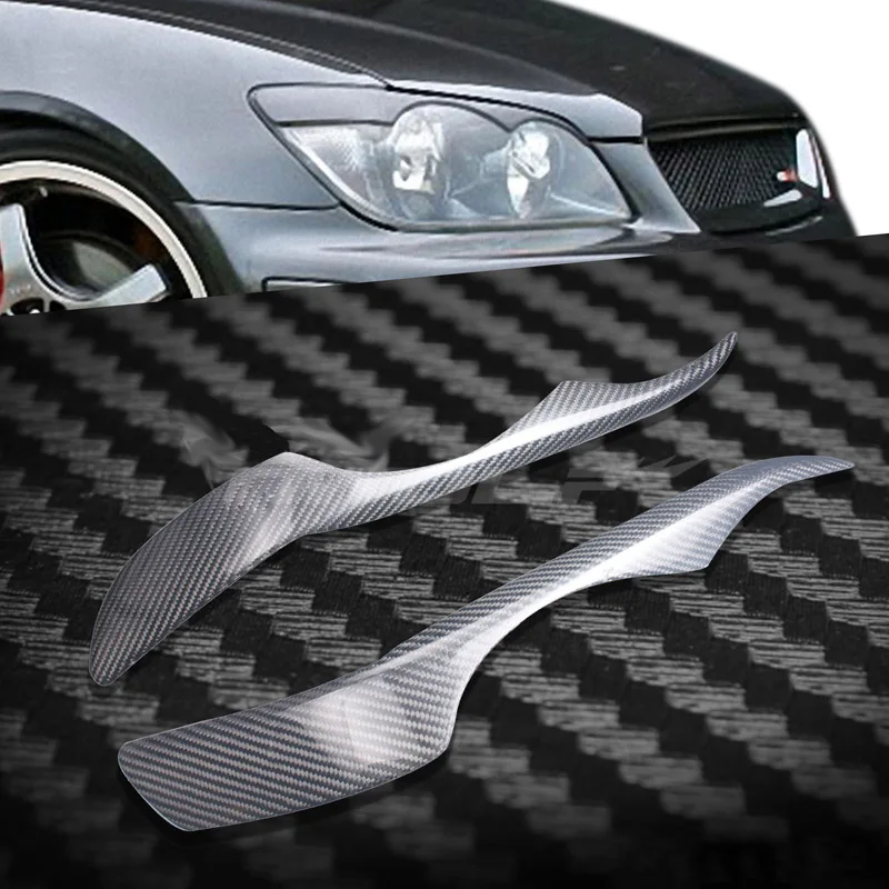 

Carbon Fiber Headlight Cover Eyebrows Eyelid Trim Sticker For Lexus IS200 1999-2008