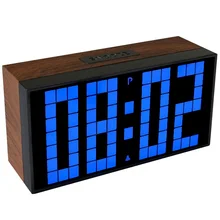 CHKOSDA Office Electronic Alarm Clock Wooden Timer Stopwatch Meteo Station Clock Table Electronics Desk Clocks Despertador