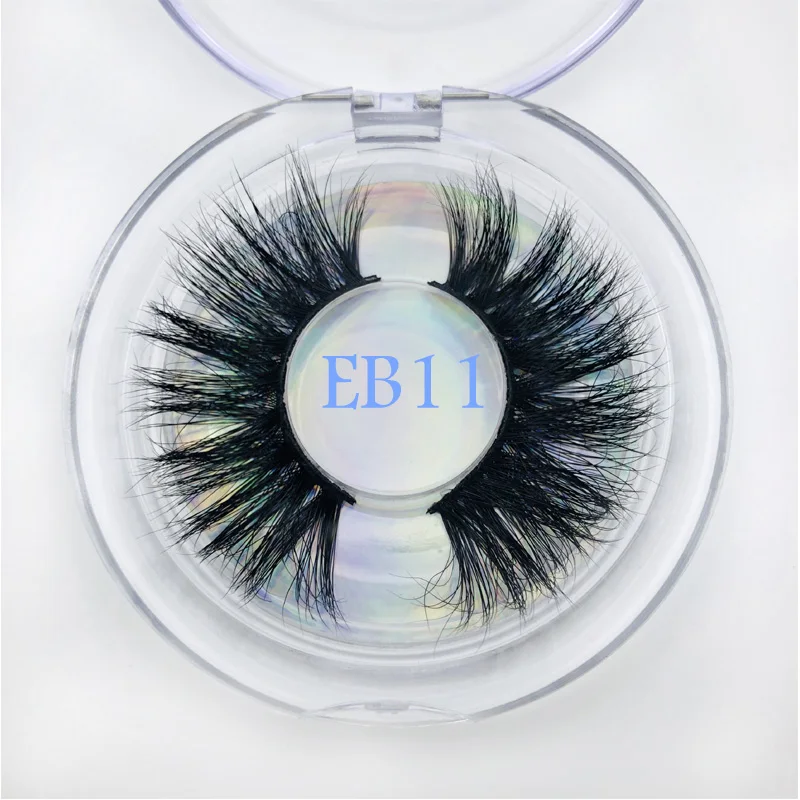 

Buzzme new arrivals 25mm mink lashes Private label custom package mink eyelashes 3d mink lashes plastic round box