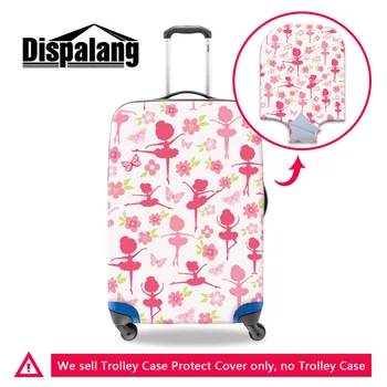 

Dispalang Ballet Danceing Girl Spandex Anti-dust Luggage Protector Fits 18-30 Inch Trolley Case Elastic Travel Suitcase Covers