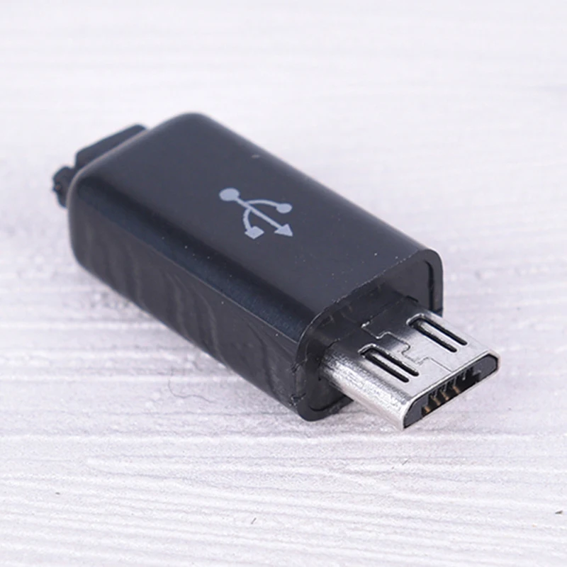 10 шт./компл. DIY белый/черный микро usb-кабель с разъемом «папа» Комплект разъемов Чехлы DIY ремонт аксессуары