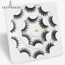 SEXYSHEEP 3/7 Plus/8 пар 3D искусственной норковые ресницы натуральные длинные накладные ресницы объем Накладные ресницы макияж расширение ресницы «maquiagem»