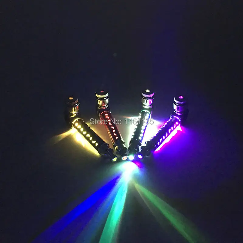 

new colorful led light grinder portable smoking pipes Magic Novelty Gift Free shipping metal tobacco weed pipe