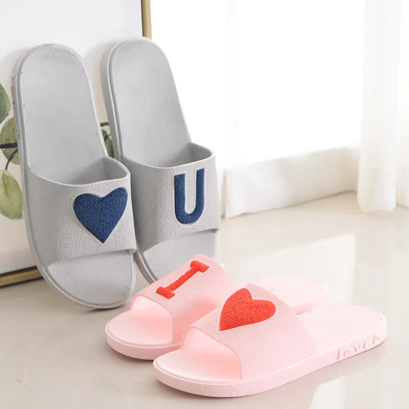 

Spring home slippers, indoor couples, plastic slippers, slippers men