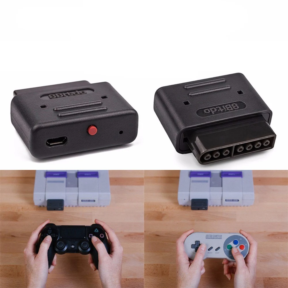 Ретро Приемник 8bitdo с кабелем Micro USB для всех систем портом контроллера в стиле SNES