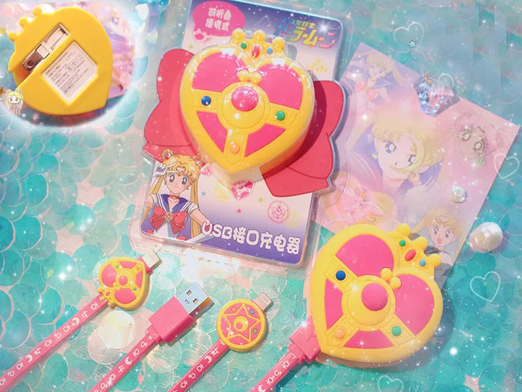 Sailor moon Cosmic Heart компактный USB AC зарядное устройство Косплей Костюм