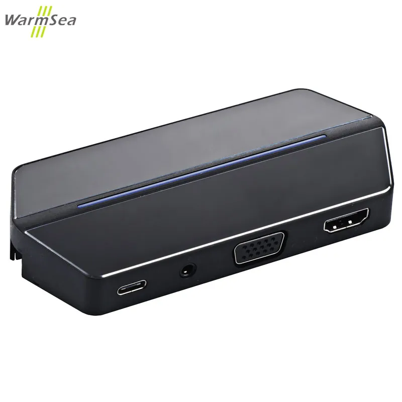 

USB C HUB Thunderbolt 3 USB C Dock to HDMI VGA Adapter USB Type-c Hub Dock USB 3.0 Hub with 3.5MM Socket for MacBook Pro