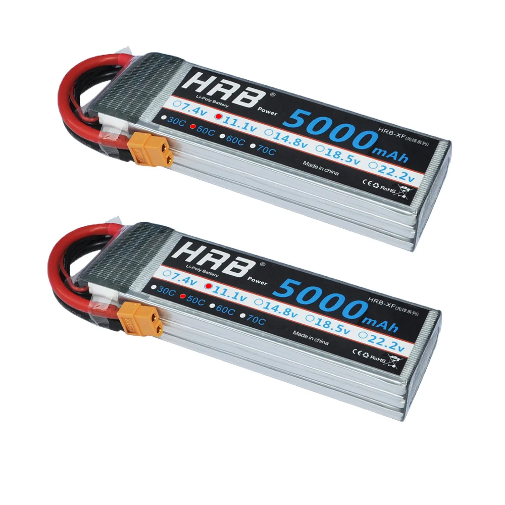 hrb 5000mah 11.1 v 50c
