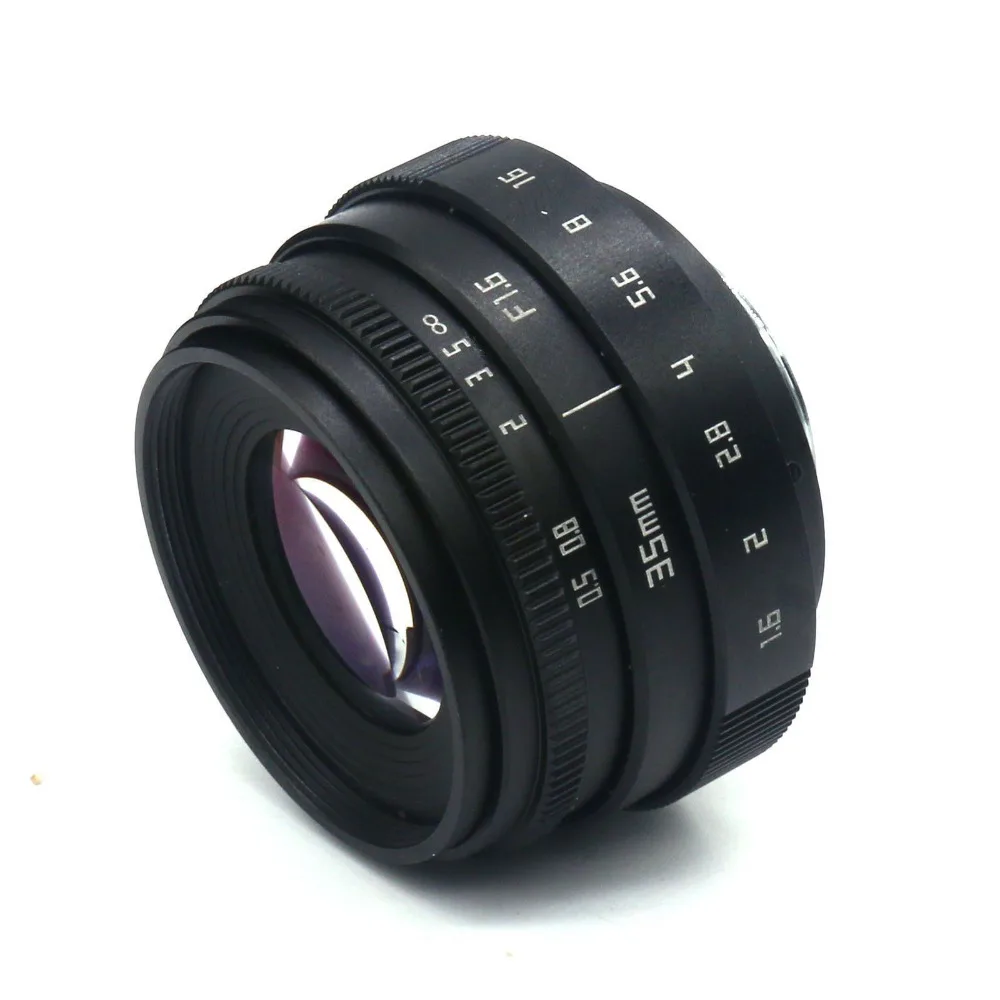 Новый объектив видеонаблюдения Fujian 35 мм f/1 6 II для Sony NEX E mount камеры и адаптера в