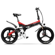 Cyrusher 48V 500W Electric Bicyle ebike Beach Cruiser Bike Booster Bicycle Folding Electric Bike 12 8AH