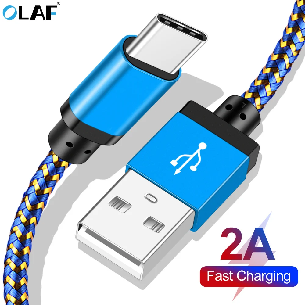Кабель USB Type C 1 м 0 5 В 2 А кабель для быстрой зарядки Samsung S9 Xiaomi Redmi Note 6 зарядное