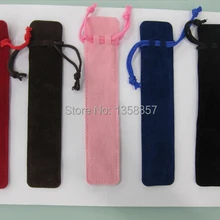 3.5*17 см ювелирных изделий бархата мешочек Бархатный мешочек ручка чехол Velvet запись ручка шариковая ручка сумки пользовательские логотип