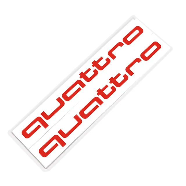For Quattro sticker Sport Racing emblem For Audi Quattro A3 A4 A5 A6 A7