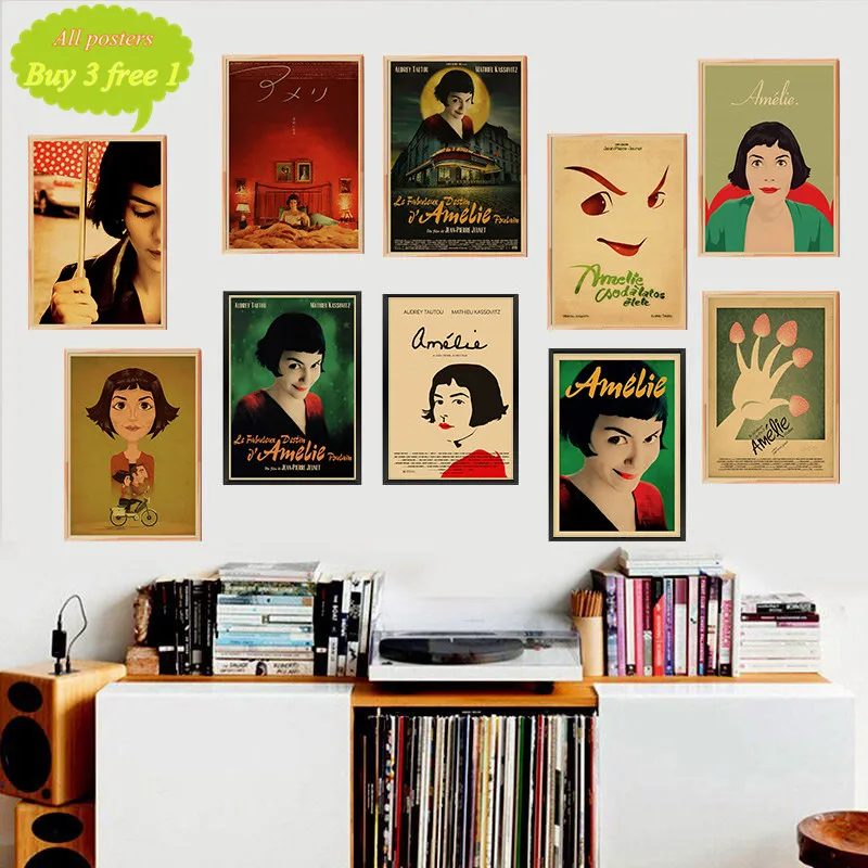 Классический ретро плакат Amelie с фильмом крафт-бумага настенная бумага