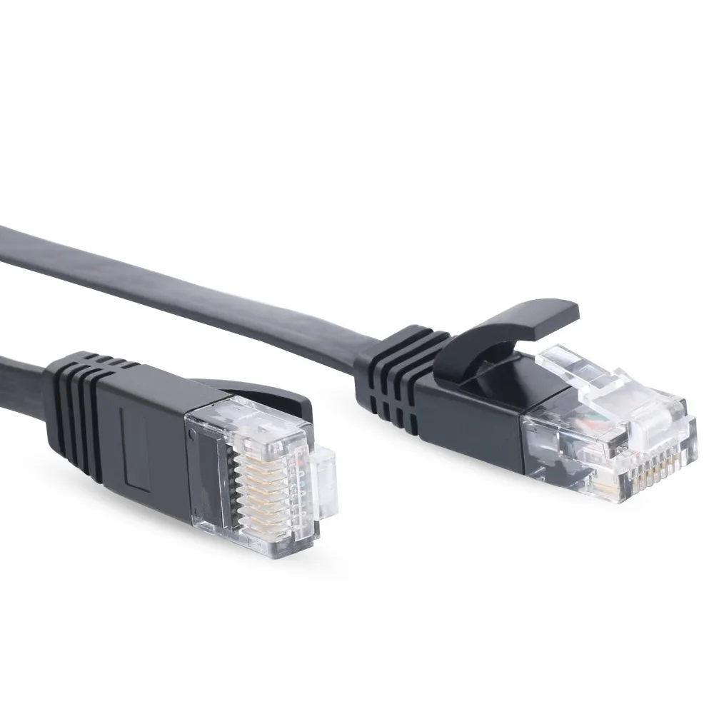 10 упаковок 3 м футов кабель CAT6 плоский UTP Ethernet сетевой RJ45 соединительный LAN |