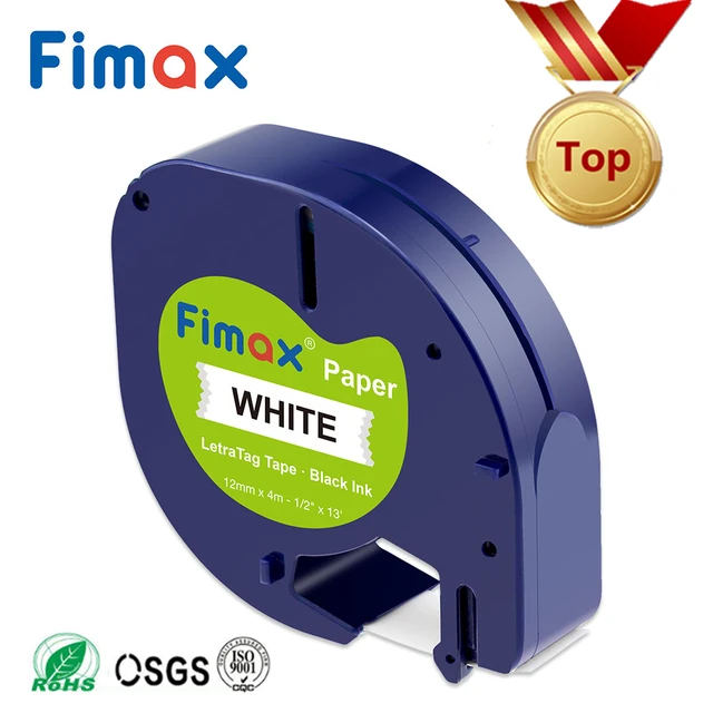Best Offers Fimax 1 pcs Compatible for DYMO LetraTag Label Tape 91200 91330 12267 91201 Black on White Ribbon Tape for DYMO label Printer Best Offers Fimax 1 pcs Compatible for DYMO LetraTag Label Tape 91200 91330 12267 91201 Black on White Ribbon Tape for DYMO label Printer