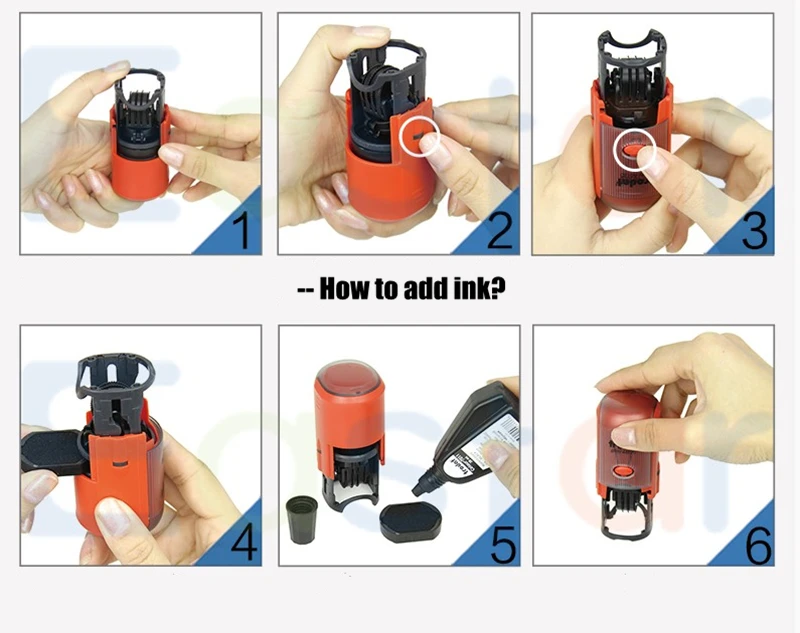 Custom self inking dater 1-6