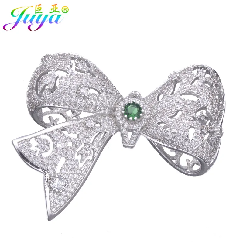 

Ali Moda Jewelry Findings Supplies Copper Bowtie Connector Pendant Accessories For Women Natural Stone Pearls Necklace Making