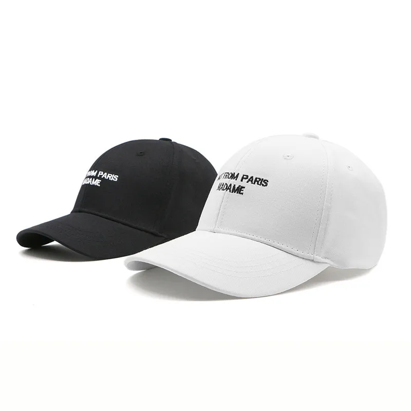 Mujer sombrero de papá Gorras de béisbol de las mujeres de los hombres sombreros Snapback sombrero de malla joven de tendencia de moda negro blanco Gorras Para Hombre baseball