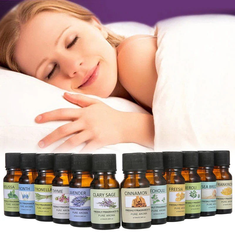 

10ml Essential Oil Fragrance Aroma Humidifier Aromatherapy Essential Oil Organic Body Relieve Stress Oil Help Sleep TSLM1