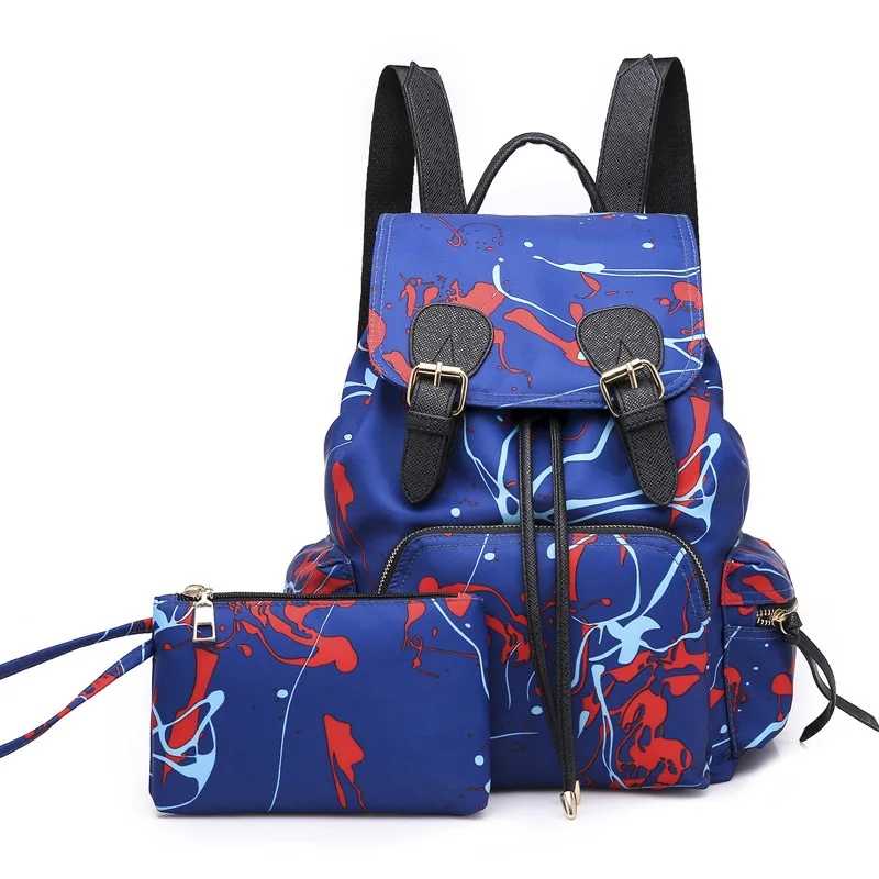 

Preppy Style Nylon Big Capacity Backpack Boy/Girl Double Shoulder Pack for Travelling Student's Waterproof School Composite Bag
