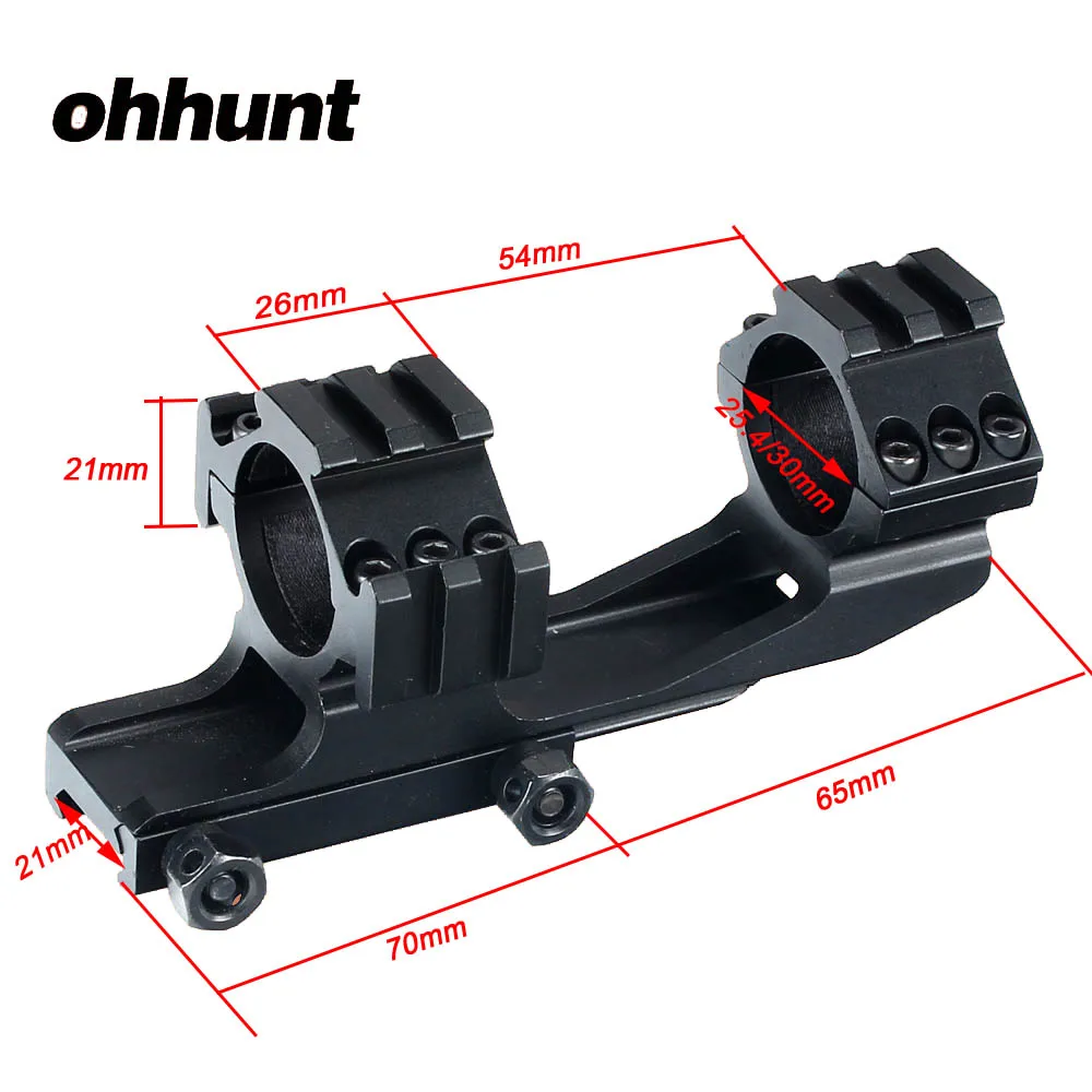 Ohhunt Tactical Offest Rifle Scope Mount 25,4 мм/30 мм кольца Picatinny Rail Base Rock-Solid для охоты Riflescope оптические прицелы