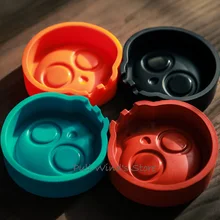 Креативная силиконовая Персонализированная пепельница с черепом, предупреждающая пепельница, легко переносится, может искажать пепельница