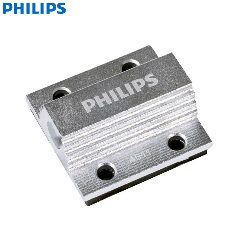 Светодиодный декодер Philips CANbus CEA 5 Вт 12956X2, светодиодный адаптер для T10 W5W, лампочка внутреннего сигнала, устройство управления подавлением ошибок(двойной