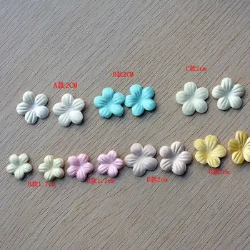 

1000 pcs colorful fabric flowers petals, white rosette petals, chiffon rosette, bridal flower, corsage