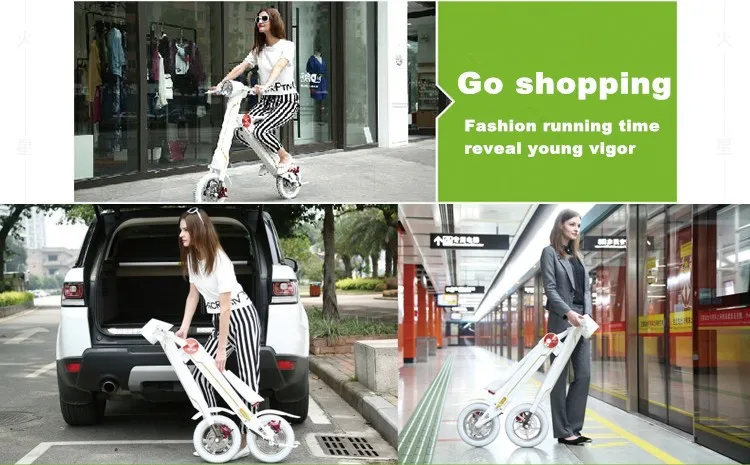 Excellent 12"LEHE Electric scooter Smart city walking electric bicycle mini folding  electric bike instead  walking tool 36v li-ion ebike 10