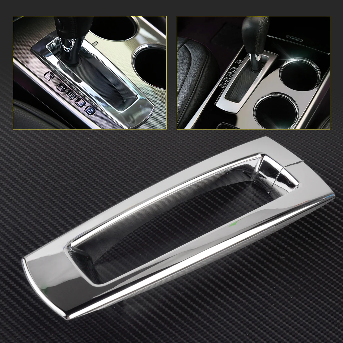 

CITALL 1PC Interior ABS Chrome Shift Gear Position Panel Cover Trim fit for Nissan Teana Altima 2013 2014 2015 2016 2017