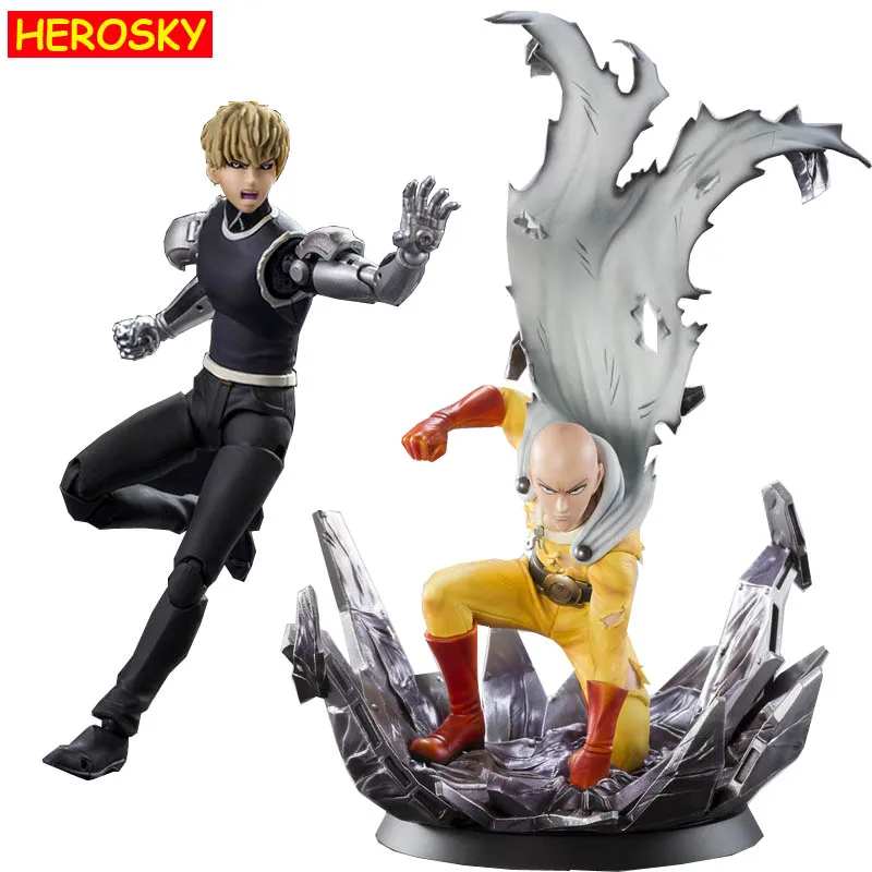 

One Punch Man Saitama Sensei Genos Action Figure Collectible PVC Model Toy