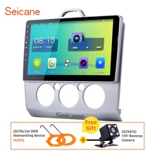 Seicane Android 6.0 9 inch Car Radio GPS Navigation for 2004-2011 Ford Focus Exi MT with Bluetooth Support 3G WIFI DVR USB DAB+