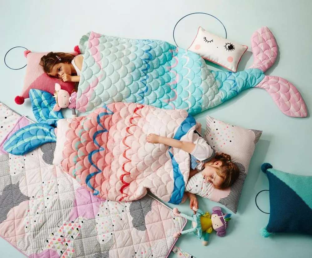 2018-INS-mermaid-sleeping-bag-for-kids-children-air-conditioning-quilt-Toddler-Anti-Kicking-mermaid-sleeping (2)
