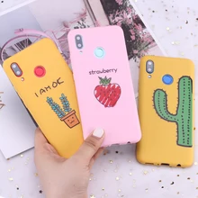 For Samsung S8 S9 S10 S10e Plus Note 8 9 10 A7 A8 Cartoon Plants Flowers Cactus Fruit Silicone Phone Case Capa Fundas Coque