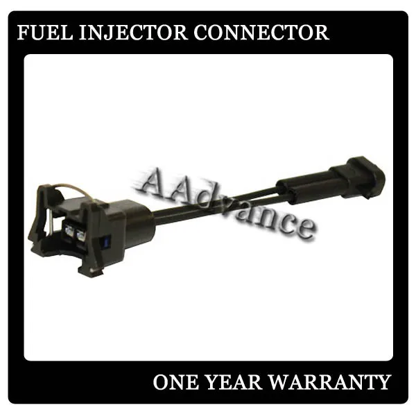 Injector Adaptor Multec to EV1 4" wires,Black 16 awg Fuel Injection