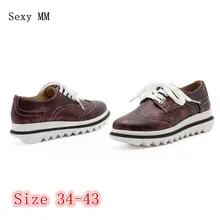 Женские лоферы на плоской подошве; дышащая женская обувь; повседневная обувь для катания на коньках; обувь на плоской платформе; большие размеры 34-40, 41, 42, 43