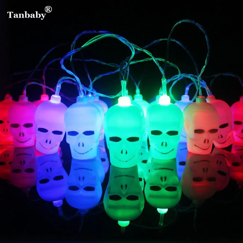 5M/20LEDs halloween Skull LED String Lights Waterproof outdoor