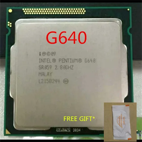 intel Pentium G640 cpu 3M/2.80 GHz LGA 1155 TDP 65W H61 B75 81 B85 ...