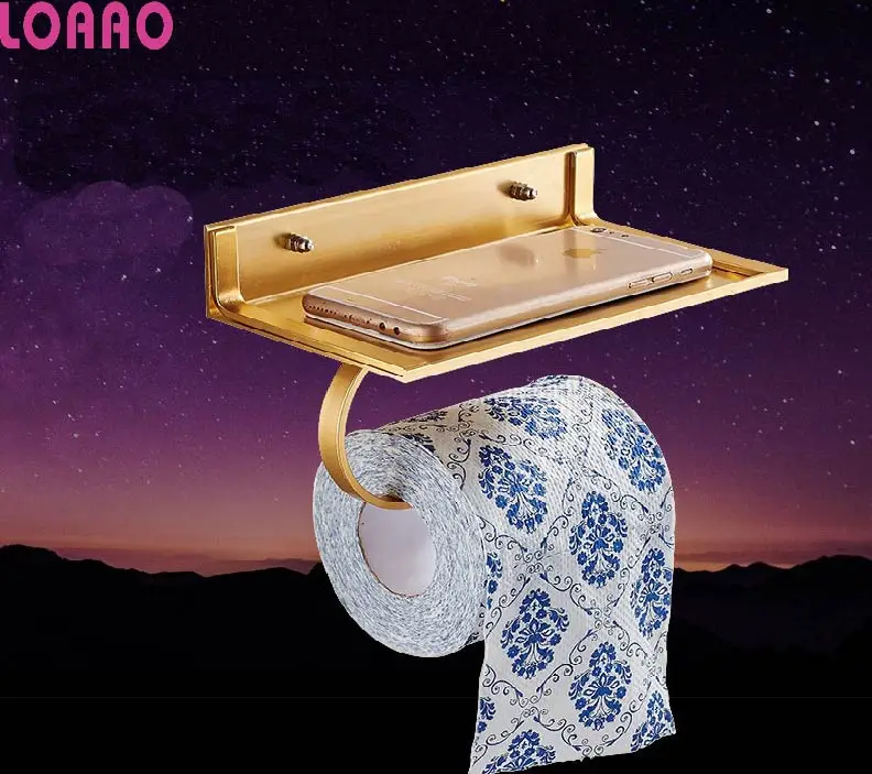 LOAAO Aluminum tissue box home storage racks Bathroom holder tissue