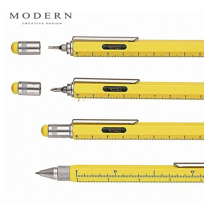

Modern Multi-purpose capacitor pen Ball-point pen straight cross screwdriver air level scale