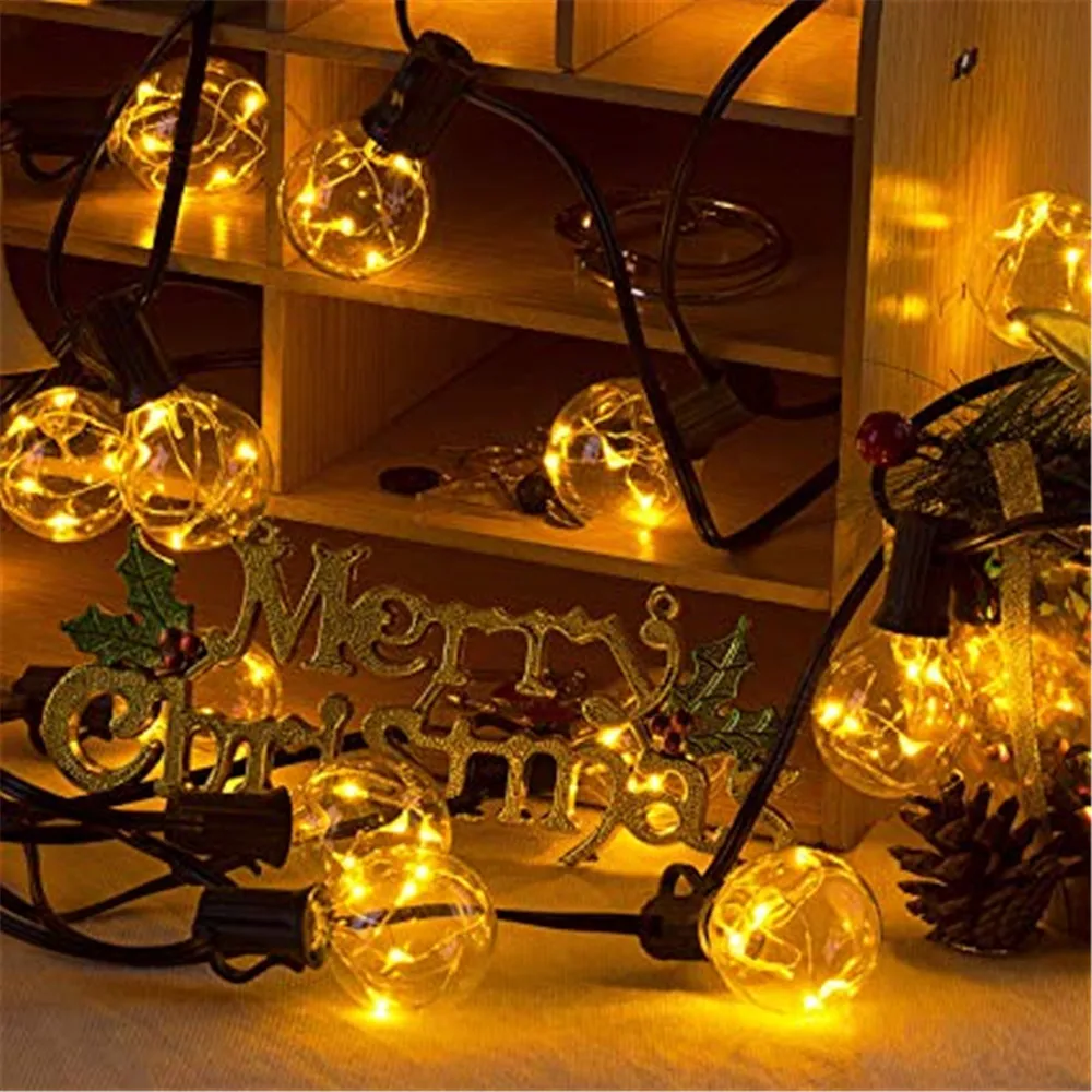 CF Grow 4.2M waterproof string light with 25 G40 copper wire LED bulb fairy tale decorative lights for holiday garden party CF Grow 4.2M waterproof string light with 25 G40 copper wire LED bulb fairy tale decorative lights for holiday garden party