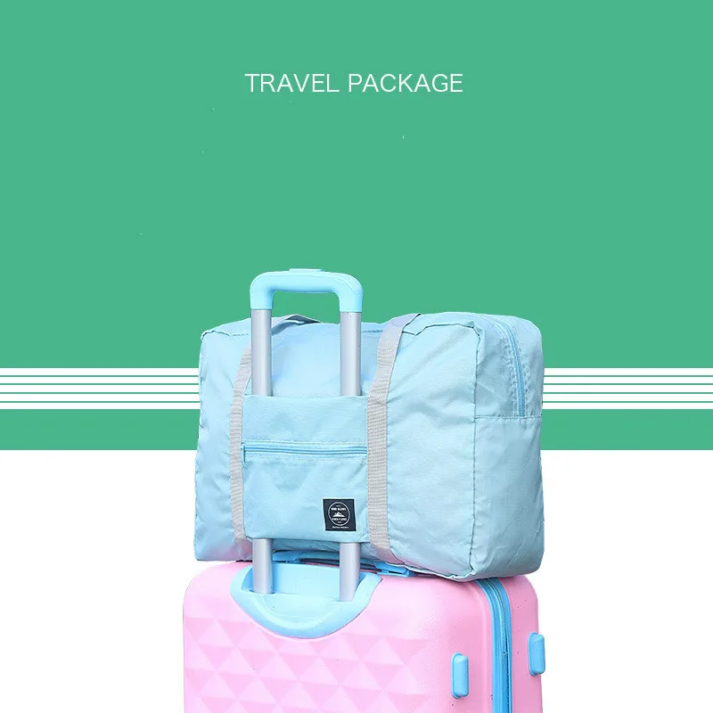 

Fashion WaterProof Travel Bag Large Capacity journey duffle Women Nylon Folding Bag Unisex Men Luggage Travel Handbags Wholesale