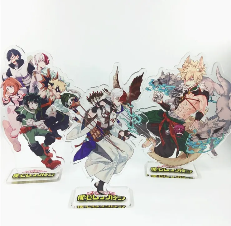 

My Hero Academia Midoriya Todoroki Bakugou Acrylic Stand Figure Desktop Decoration Collection Model Toy Cosplay Doll