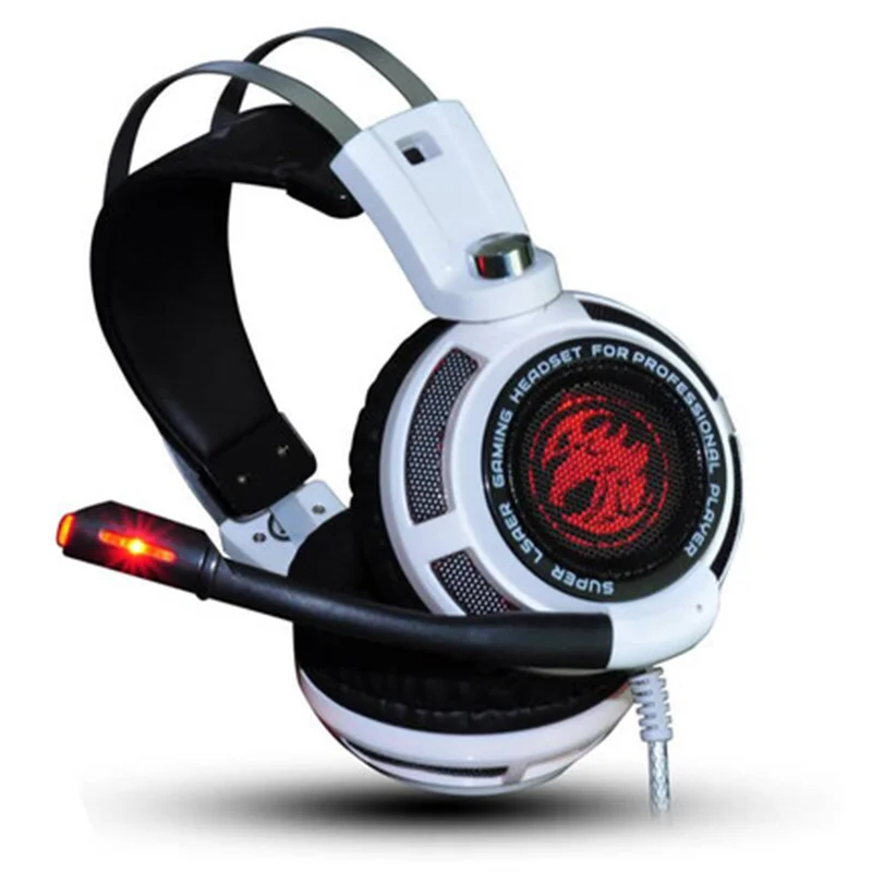 Lighting electric game earphones headset 7.1 bass cafe