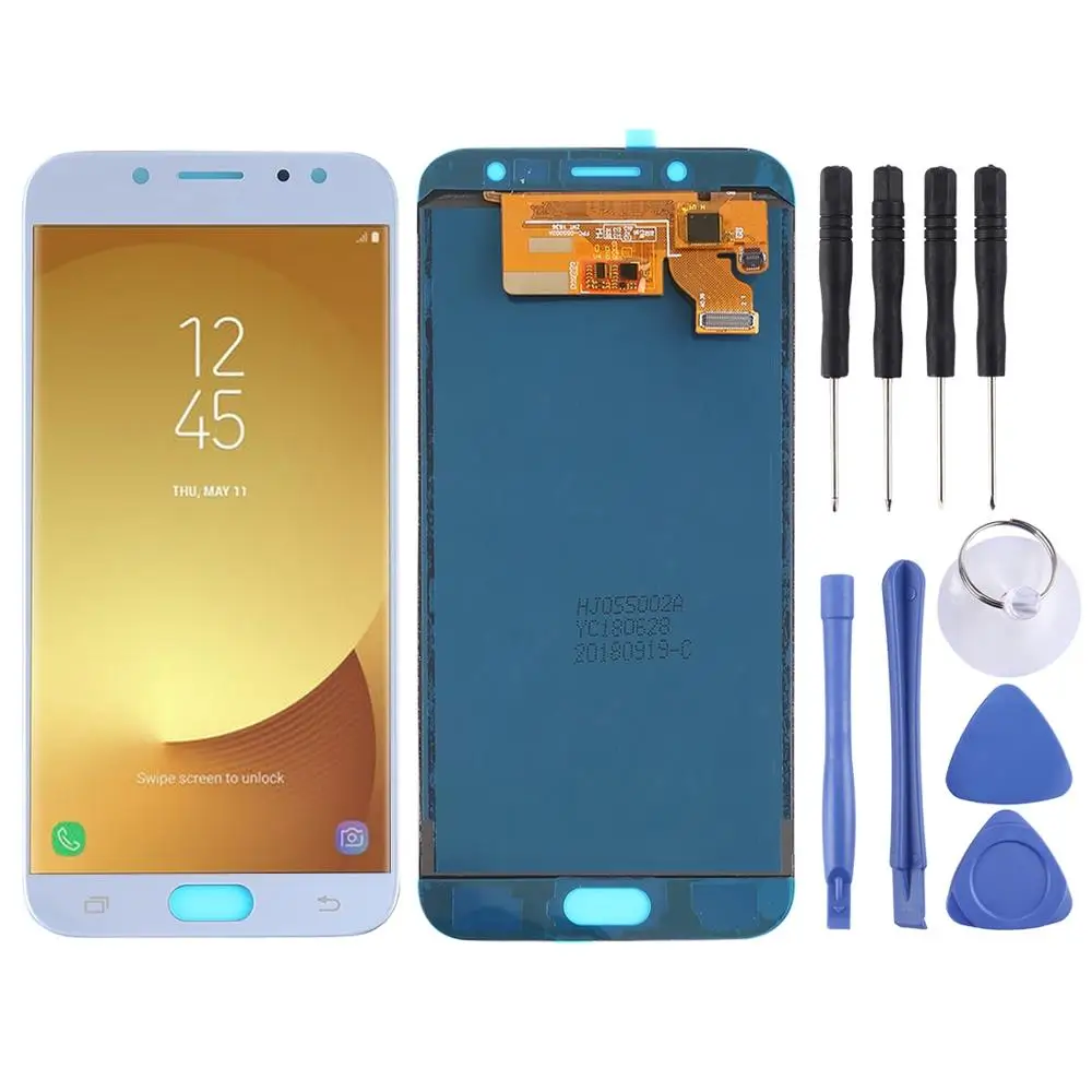Skup 2019 komplet ekranu LCD i Digitizer (materiał TFT) do Samsung Galaxy J7 (2017), J730F DS, J730FM DS (czarny)