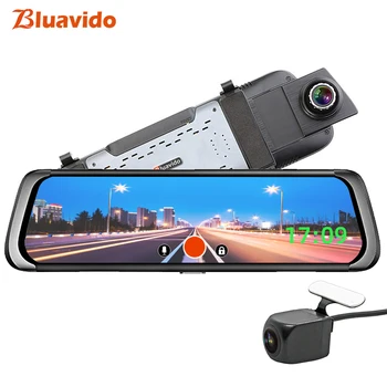 

Bluavido 10 inch Mirror 4G Android Car DVR GPS Navigation ADAS FHD 1080P Dash Camera autoregistrar rearview mirror WIFI monitor