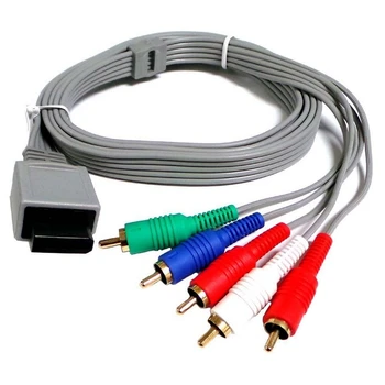 

1080P/720p HDTV AV Audio Adapter Cable Wire 5RCA Component Games replace line for Wii console accessories