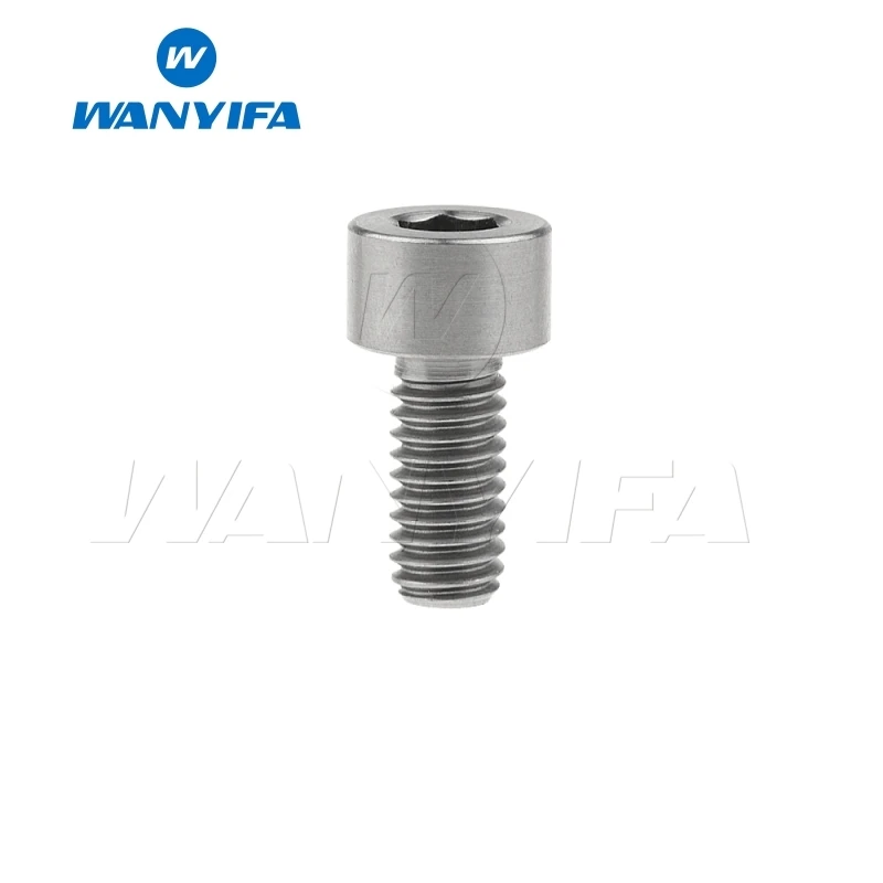 M6x15 Titanium Wanyifa клеймо M6x10 15, 16, 18, 20, 25 30 35, 40 45 50 55 60 мм Винт С Титановым болтом для велосипедного тормоза велосипеда части - Цвет: M6x15 Titanium